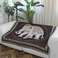 Couverture tapisserie tissée décorative écologique en petite série avec logo personnalisé, étiquette et service d'échantillonnage rapide