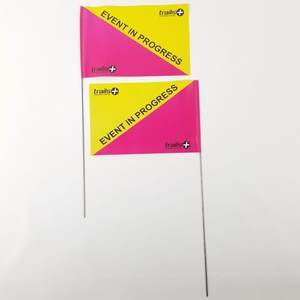 Drapeaux d'<span class=keywords><strong>enquête</strong></span> de marqueur de marquage en PVC <span class=keywords><strong>à</strong></span> impression personnalisée pour l'aménagement paysager d'irrigation de pelouse et de cour - Product Image 3