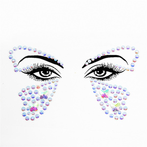 สติกเกอร์รูป<span class=keywords><strong>ผีเสื้อ</strong></span>ประดับคริสตัลอะคริลิค กันน้ำ สำหรับตกแต่งใบหน้า ลายสายรุ้ง สำหรับงานปาร์ตี้ - Product Image 3