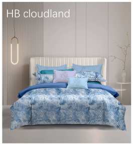 Cloudland Pflanzenmuster Bedruckte Baumwoll-Bettbezug-Garnitur 3-teilig Queen-Size OEKO-TEX Zertifiziert Umweltfreundliche Bettwäsche - Product Image 4