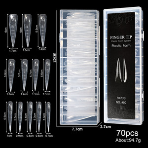 Puntas de Uñas de Gel UV de Poliéster, Molde Dual 3D con Patrón de Serpiente, Molde de Extensión Rápida para Uñas Postizas, Herramienta de Manicura para Salón - Product Image 4