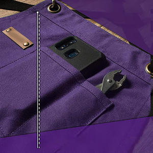 Correa cruzada Barbero Ropa DE TRABAJO Lona gruesa Carpintería Babero <span class=keywords><strong>Delantal</strong></span> Fabricante al por mayor para la limpieza - Product Image 3