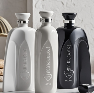 Luxuriously Handcrafted Glass <strong>Tequila</strong> Bottle with Cork Top Private Collection for the <strong>House</strong> - Product Image 5