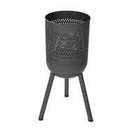 2026 Brasero d'extérieur en acier robuste, élégant et simple, avec panier de cuisson pour barbecue et fumoir à copeaux de bois