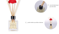 Bouteille décorative en verre diffuseur de roseaux parfumés, bouteille de diffuseur de roseaux parfumés à la lavande diffuseur de roseaux