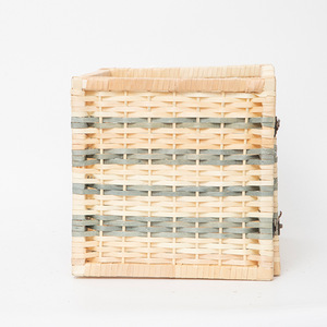 Cesta de Almacenamiento Plegable de Madera Tejida, Contenedor Organizador Cúbico <span class=keywords><strong>para</strong></span> Estante <span class=keywords><strong>Kallax</strong></span>, Caja de Almacenamiento Tejida a Mano <span class=keywords><strong>para</strong></span> Organización del Hogar - Product Image 3