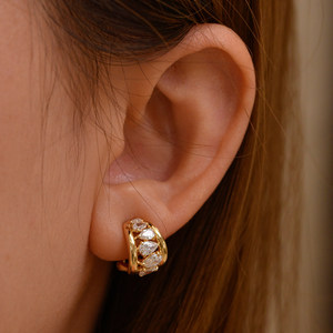 Pendientes Colgantes <span class=keywords><strong>de</strong></span> Oro Sólido <span class=keywords><strong>de</strong></span> 18K con Diamantes <span class=keywords><strong>de</strong></span> Laboratorio CVD y HPHT con Corte Pera, <span class=keywords><strong>de</strong></span> Lujo y Exclusivos, para Mujer, con Certificación IGI, OEM ODM - Product Image 5