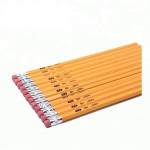 Ensemble de crayons hexagonaux en bois pour enfants, personnalisés, écologiques, avec gomme, au prix d'usine le plus bas - Product Image 3