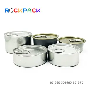 40g 60g 100g Wholesale Empty Food Mint Tin Cans For Canned Food Packing With Lid For Sale