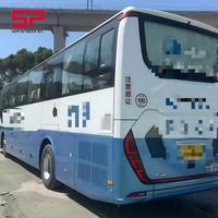 Autocar de tourisme urbain de luxe d'occasion, 54 places, 6127 diesel, moteur Weichai, double porte, 90% neuf, à vendre à prix réduit