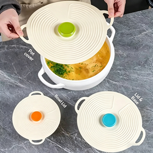Silicone Universal Lid <b>Microwave</b> Splash-proof Dust-proof Sealing Cover for Bowl Pot Plate Cup - Product Image 2