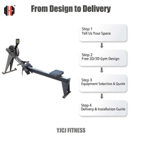 Máquina de Remo Profesional Comercial, Equipo de Ejercicio para Gimnasio, Fabricante de Equipos de Fitness, Precio Directo de Fábrica al por Mayor