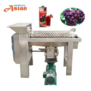 CE-máquina trituradora de uvas, exprimidor de uvas frescas, extractor de tallo de uva roja