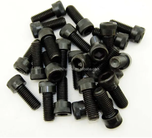 M5 ISO7380 Grado 10,9 Acero al carbono <span class=keywords><strong>Allen</strong></span> Drive Tornillos de cabeza hexagonal 10mm de longitud Pernos de cabeza de botón Óxido negro Latón Plano Din - Product Image 3