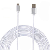 Adaptador de carga rápida tipo C de 100W, Cable DE DATOS USB C trenzado de nailon para ordenador, reloj inteligente, escáner de código de barras para teléfono móvil, auricular