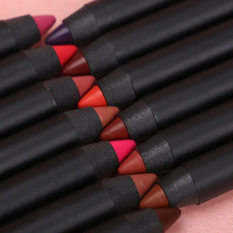 High Quality Private Label 13 Colors Creamy Waterproof Lip Liner Pencil
