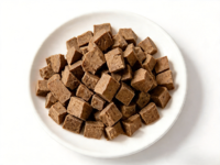 Cubes de foie de bœuf lyophilisé OEM, riches en protéines, friandises pour chiens et chats, non biologiques, facilement digestibles, certifiés ISO22000