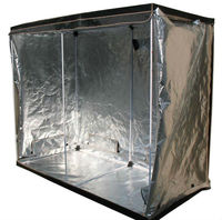 Grande serre hydroponique 240CM 'D' porte 600D PVC cadre en métal bois pour salle de culture intérieure culture hydroponique couleur verte