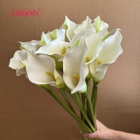 Grand bouquet de fleurs artificielles Calla Lily de 74 cm pour centre de table de mariage, décoration, fleurs artificielles réalistes