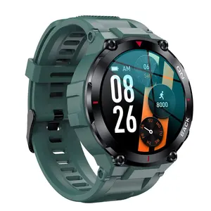 K37 GPS Sports Smartwatch 1.32" Round Screen 480mAh Big Battery Blood Oxygen Heart Rate Monitoring Smart Watch For Men 2022