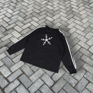 Sudadera Personalizada de Manga Larga, 100% Algodón Terry, Gruesa, Transpirable, con Estampado, Corte Holgado, Estilo Hip-Hop - Product Image 4