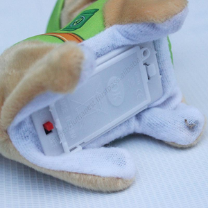 En gros, Jouet en peluche chien électrique marchant et aboyant, petit, multicolore, en flanelle, pour enfants - Product Image 3