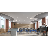 Matériaux de conception acoustique pour salles de classe, panneaux acoustiques pour bibliothèques, panneaux acoustiques pour plafonds de salles de piano, contrôle de l'écho pour espaces d'activités