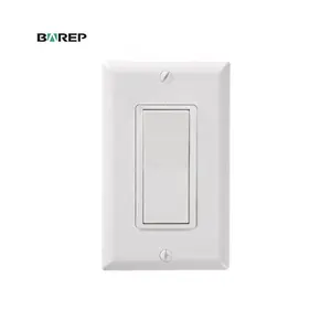 Interruptor de balancín de pared, luz Led eléctrica de un solo polo, UL, americano, EE. UU., 15Amp, 120V, decoración, polo único