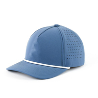Chapeau de sport personnalisé vierge avec trous découpés au laser 6 panneaux Chapeaux de papa perforés Casquettes de baseball pour hommes et femmes