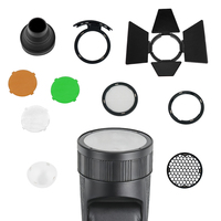 Kit de Accesorios para Flash de Cabeza Redonda, Flash Recargable Automático para Cámaras Canon, Nikon, Sony, Fuji, Olympus