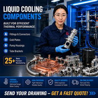 Plaques de refroidissement liquide en cuivre personnalisées OEM pour serveurs IA et systèmes GPU – Services de fabrication par fraisage CNC de précision