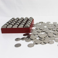 Médaillon de pièce de monnaie plaqué argent en alliage de zinc personnalisé, pièce de supermarché et pièce commémorative de jeton en métal de console
