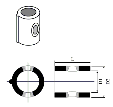 AB10 AB12 AB18 AB22 AB28 AB32 AB42 AB50 2 Way Graphite Packing Sleeve