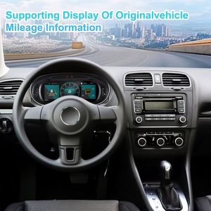 Navihua LCD Instrument Carplay Digital Cluster Virtual Cockpit LCD Dashboard <b>Speedometer</b> Auto <b>for</b> Volkswagen Golf 6 2010 2012 - Product Image 2