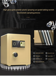 Coffre-fort antivol robuste à empreinte digitale, avec mot de passe numérique, armoire de sécurité en acier, écologique, résistant à la rouille, pour la maison et le bureau - Product Image 5