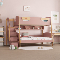 Boori Bibliothèque de rangement rangé et armoire à 2 portes, 2 tiroirs Bureau et chaise ergonomiques Lit superposé Avalon Queen avec tiroir de rangement