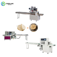 Machine d'emballage horizontale de type coussin avec double pompe externe, idéale pour les produits alimentaires commerciaux