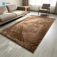Moderner Bodenteppich Polyester Jacquard-Teppich Wohnzimmerteppich Geschnitzter Teppich Bodenmatte Dekorativer Teppich für Zuhause