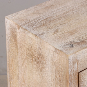 Contemporary Wooden Bedside <b>Table</b> with Drawer and Open Storage Bedroom Furniture for Modern Home Decoration - Product Image 3