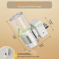LOHAS 5000K Applique murale à gradation Veilleuse moderne Veilleuse élégante décorative en acrylique Veilleuse pour chambre à coucher salon