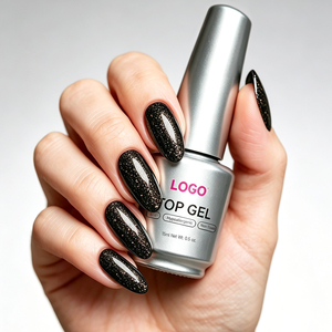 No Wipe Galaxy Glow Glitter <b>Top</b> Coat Hema Free Laser Holographic Shine Nail Gel Polish Bulk Wholesale Custom Logo - Product Image 6