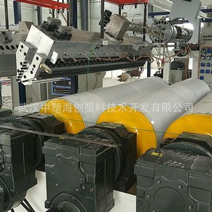 Nhà sản xuất trực tiếp duy nhất vít PVC đùn SJ 65 đùn dòng <span class=keywords><strong>PE</strong></span> thu nhỏ máy đùn dây chuyền sản xuất cho PPR <span class=keywords><strong>PE</strong></span> Ống - Product Image 2