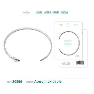 Bracciale in Acciaio Color Argento Contemporaneo, Gioiello di Moda Accattivante - Product Image 1