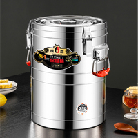 Seau isotherme double paroi en acier inoxydable 304 ChengJia, grande capacité, usage commercial, qualité alimentaire, nouveau style chinois