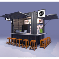 Custom Made 10ft Container mobile Bar Bar Bar Bar per giardino caffetteria per edificio per uffici o bagno di ingresso
