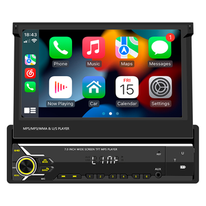 Reproductor MP5 universal para coche de 1 Din con pantalla táctil de 7 pulgadas, radio para coche con carplay y <span class=keywords><strong>Android</strong></span> auto - Product Image 1