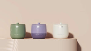 Mini Cuociriso Multifunzione da 1.6L-2L per 1-3 Persone, Mini Pentola Elettrica 300W con Controllo Touch, Pentola Interna in Ceramica con Rivestimento Antiaderente - Product Image 6