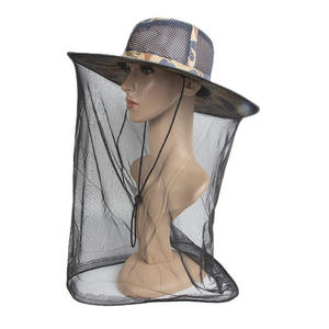 หมวกตาข่ายกันยุงสำหรับผู้ชายใส่กลางแจ้งหน้ากากตาข่ายคลุมหน้าสำหรับตกปลาเดินป่าทำสวนใช้ทุกวันหมวกแมลงผึ้ง - Product Image 5