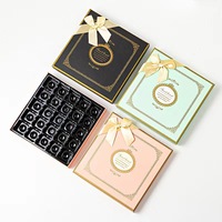 Personnalisé Luxe Premium Haute Qualité Petit Couvercle en Treillis et Base Feuille d'Estampage Chocolat Argent Boîte Cadeau