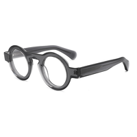 Monture de lunettes ronde en acétate écologique, patchwork coloré, polarisée UV400, mode durable, ajustement confortable unisexe